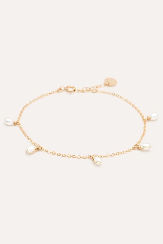 Bracelet gold filled perles de culture 