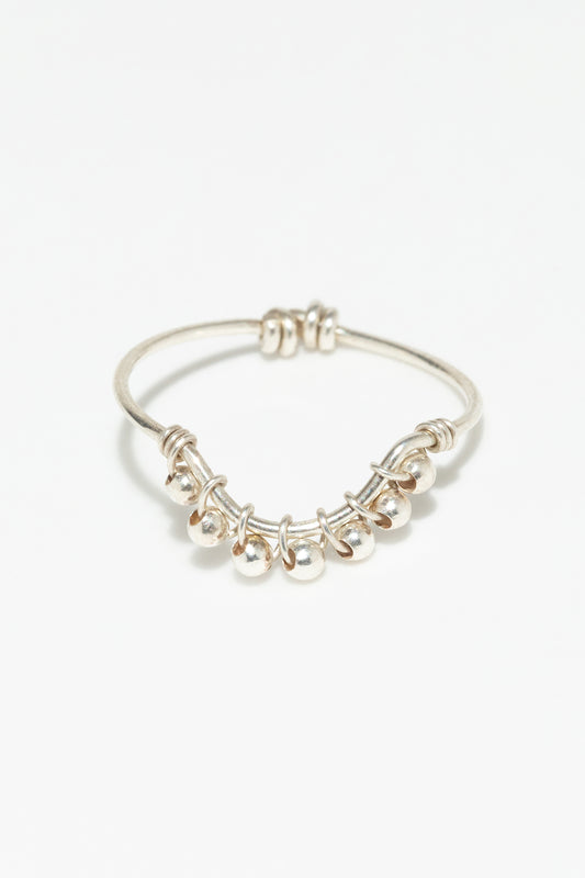 Half Moon Lace Ring - Silver