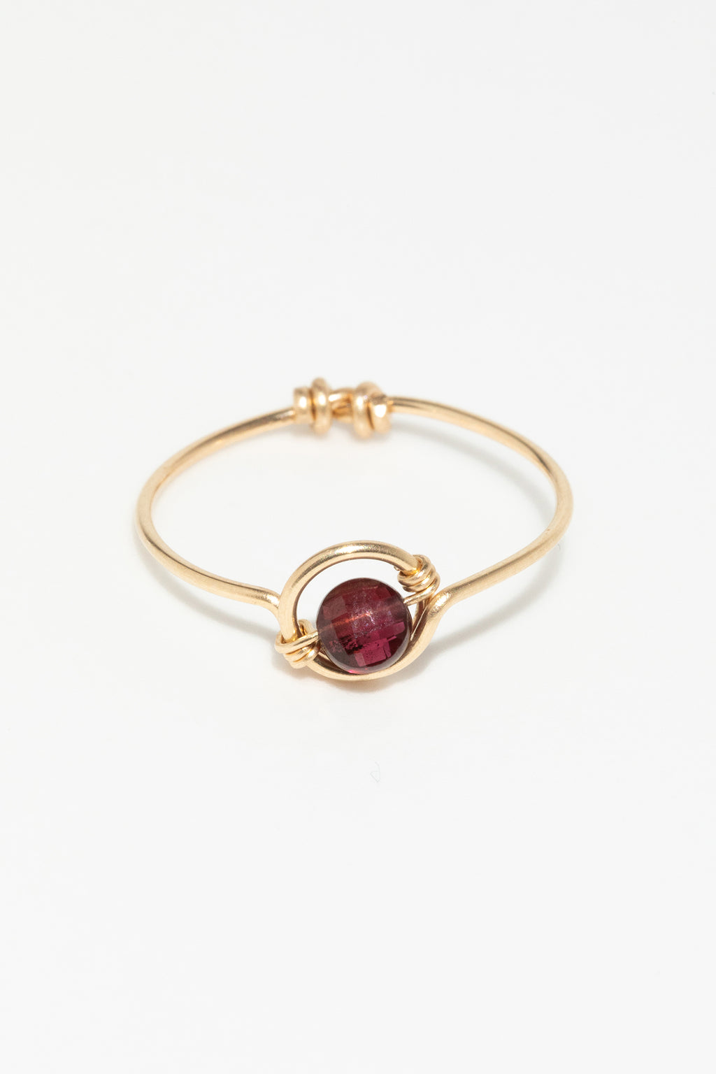 Swan Ring - Garnet