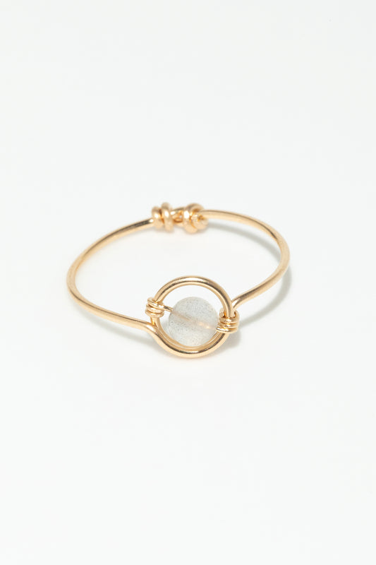 Bague Swan - Labradorite