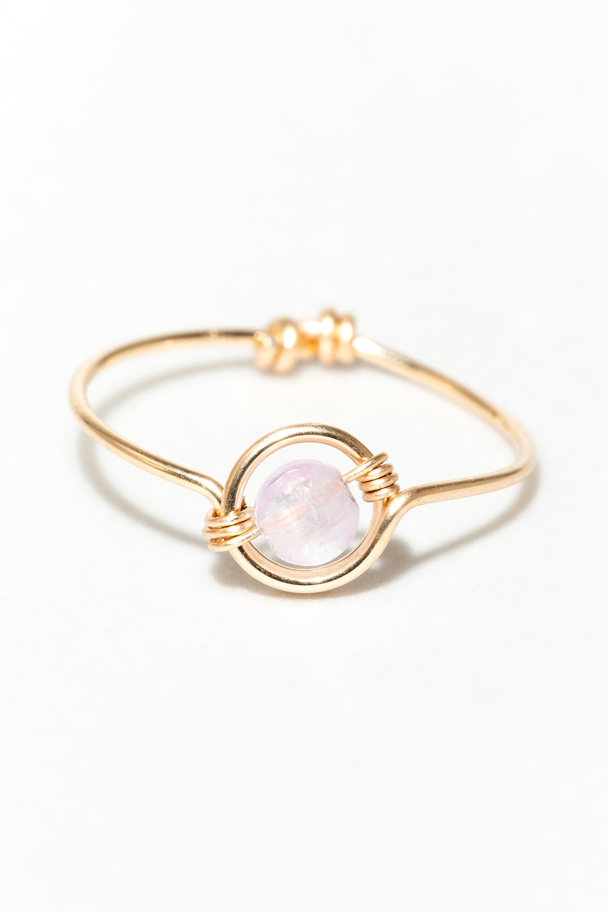 Bague Swan - Jade violet