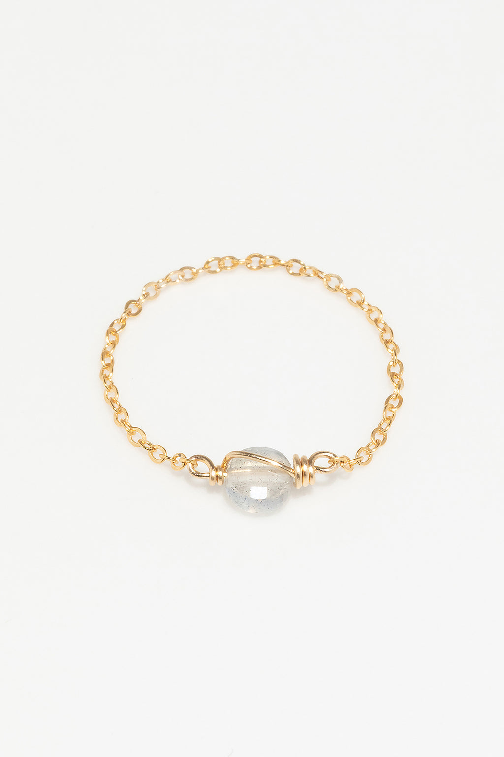 Stella Chain Ring - Labradorite