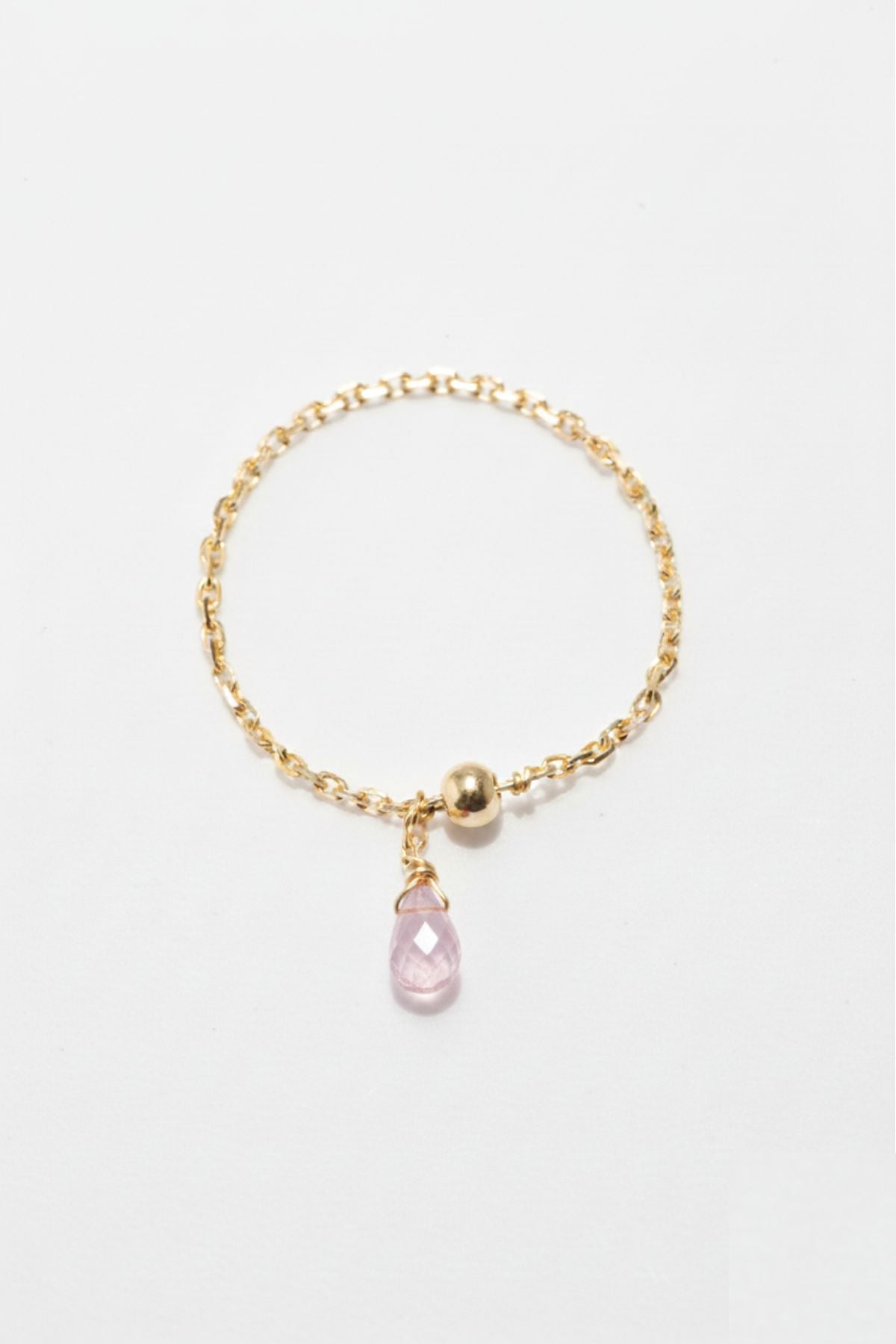 Mia Ring – 750‰ Gold – Light Pink Sapphire