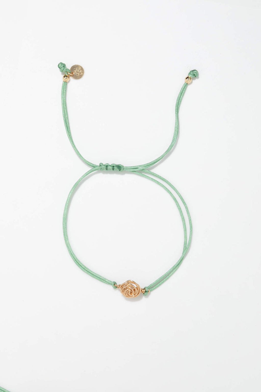 Bracelet cordon Rosa - Vert
