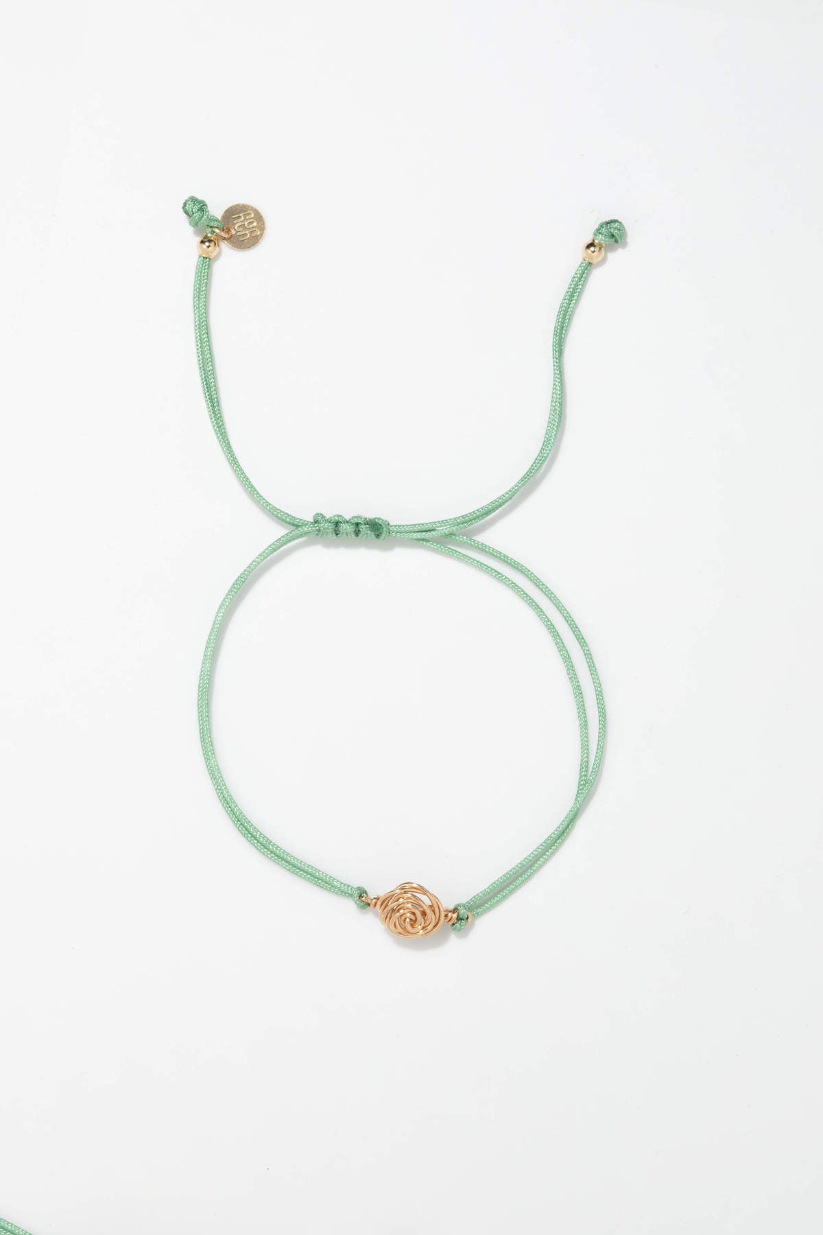 Bracelet cordon Rosa - Vert