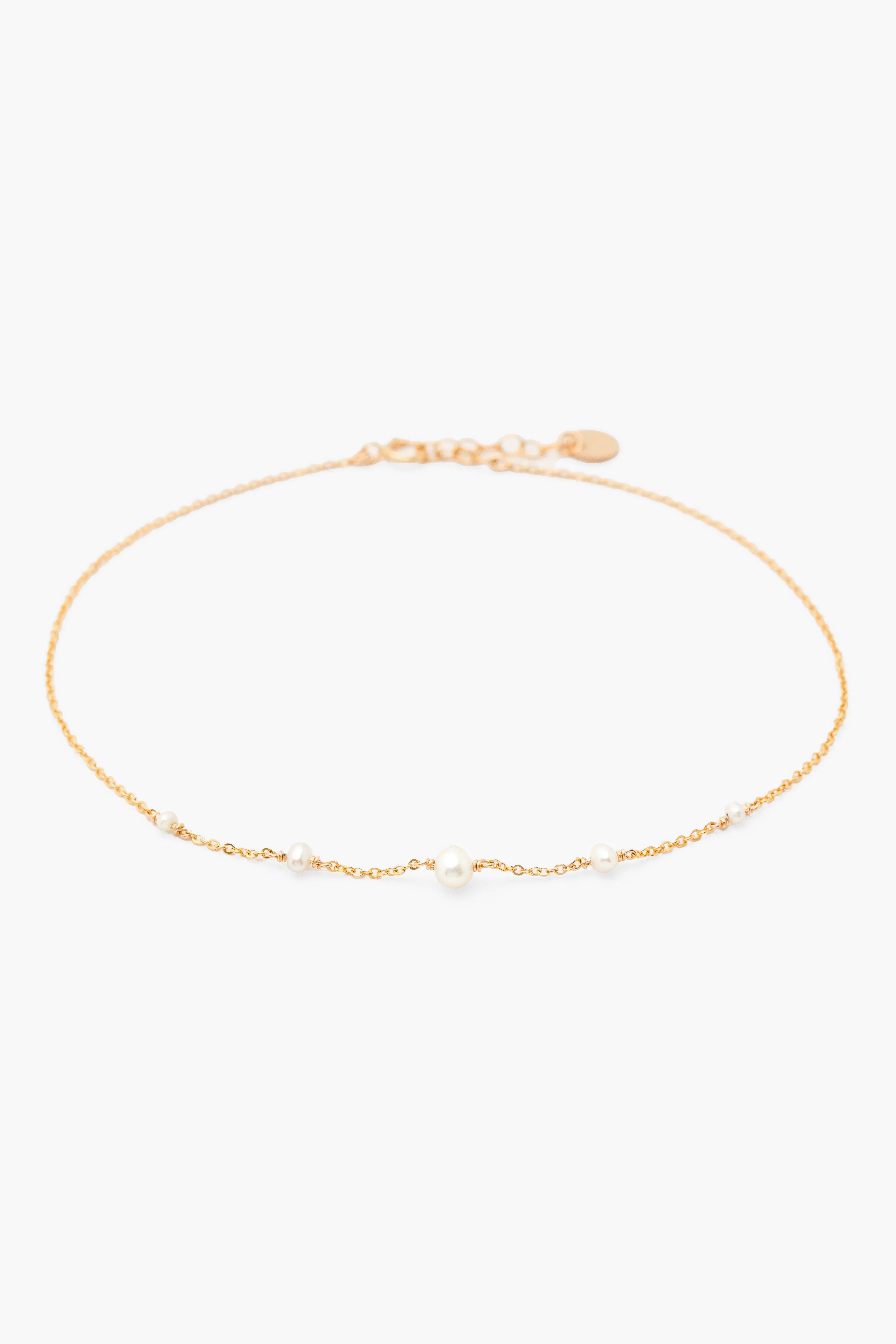 Chance ankle chain - Cultured pearls