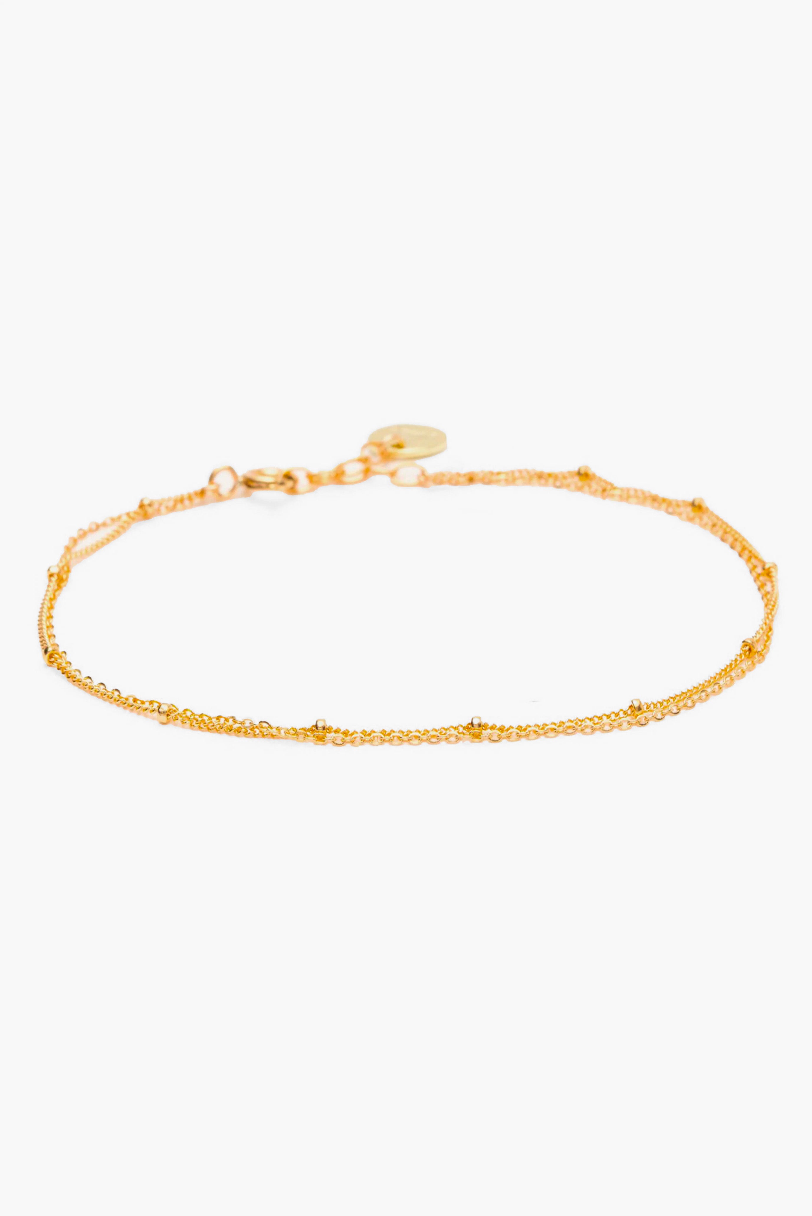 Satellite double chain bracelet