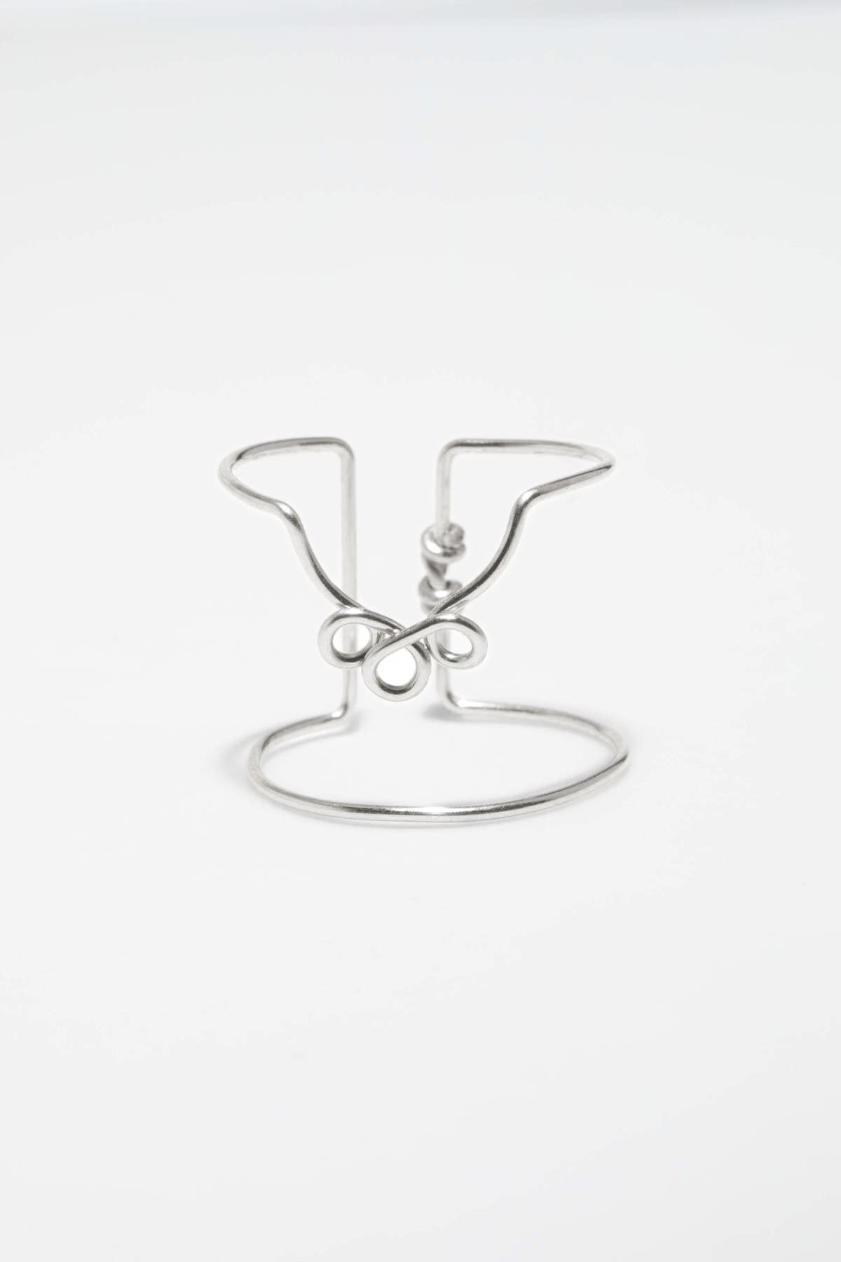 Bague d'ongle Pétale - Argent