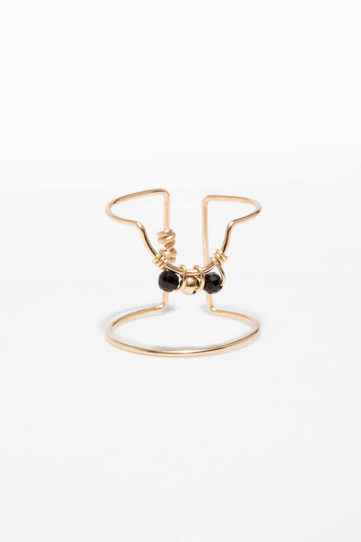 Bague d'ongle tissage - Spinelle