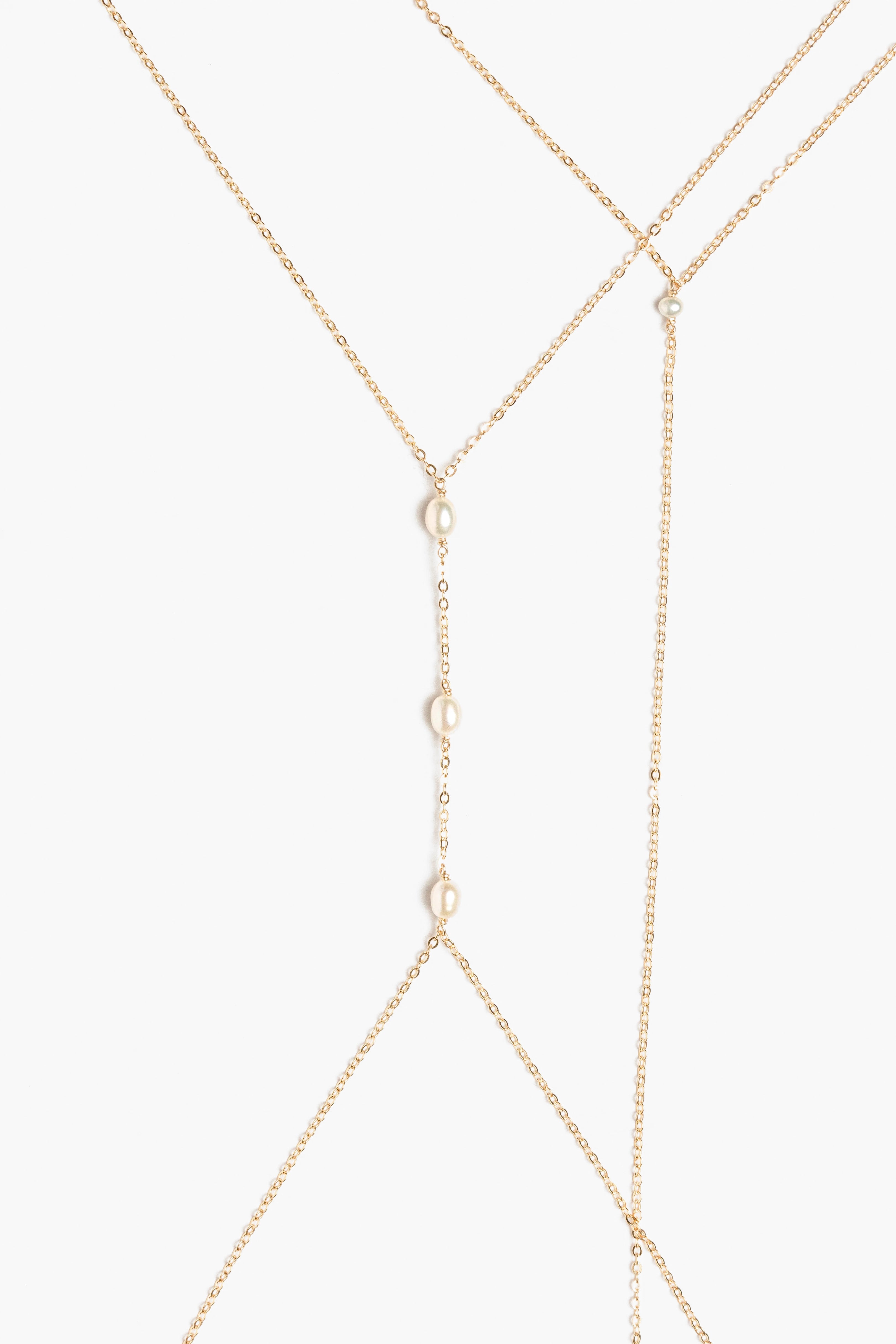 Body jewel grain of rice - Cultured pearls