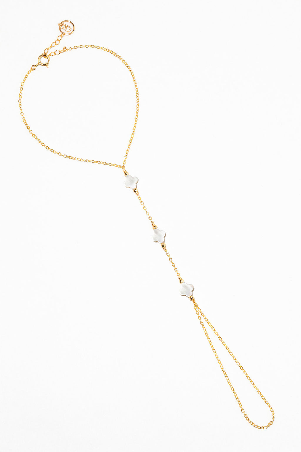 Swan hand jewel - Mother of pearl