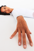 Sofia hand jewel - 750‰ gold White diamond