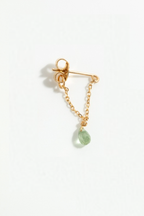 Mia Earring – 750‰ Gold – Light Green Sapphire