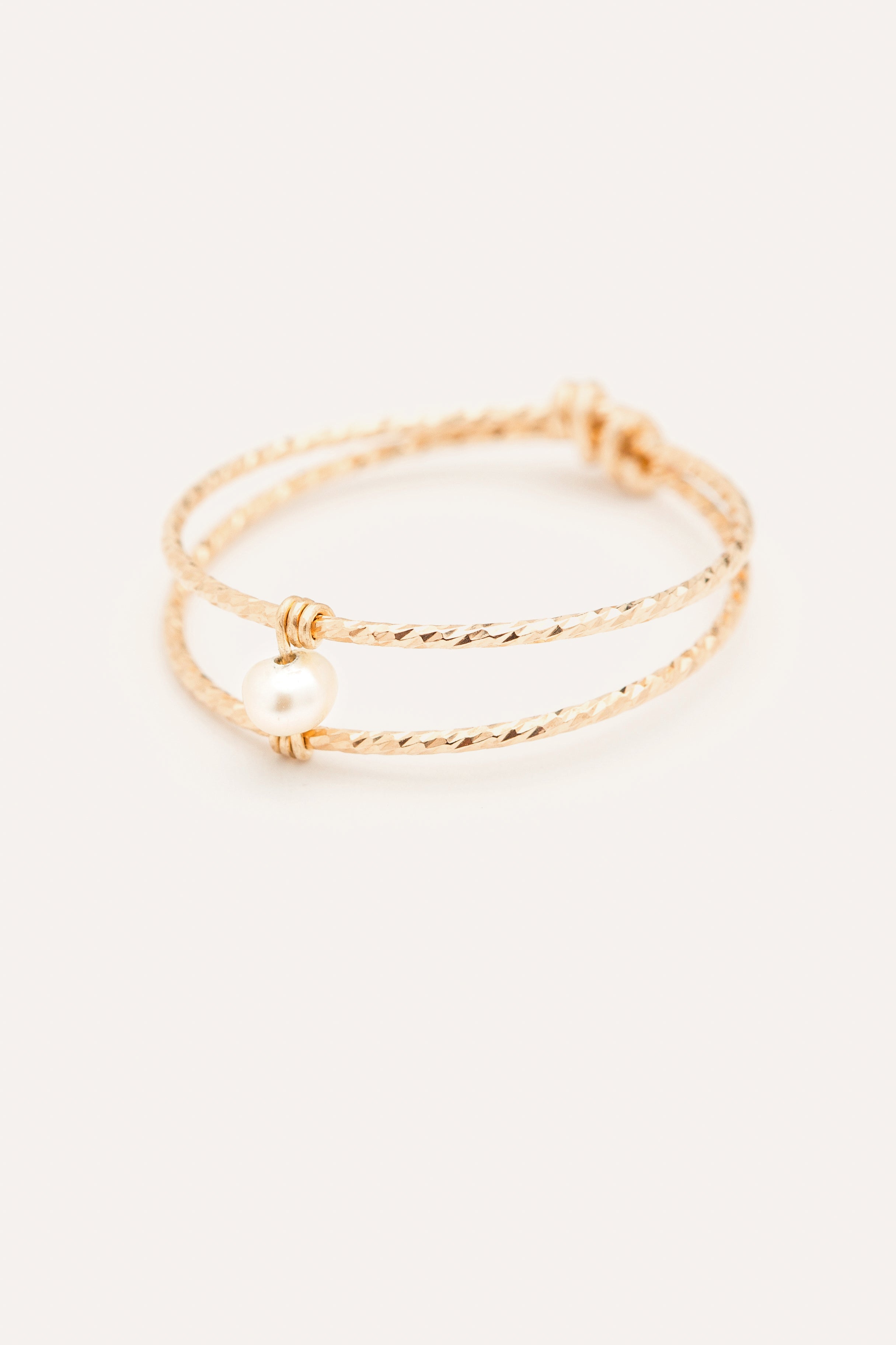 Double Éclat ring - Cultured pearl