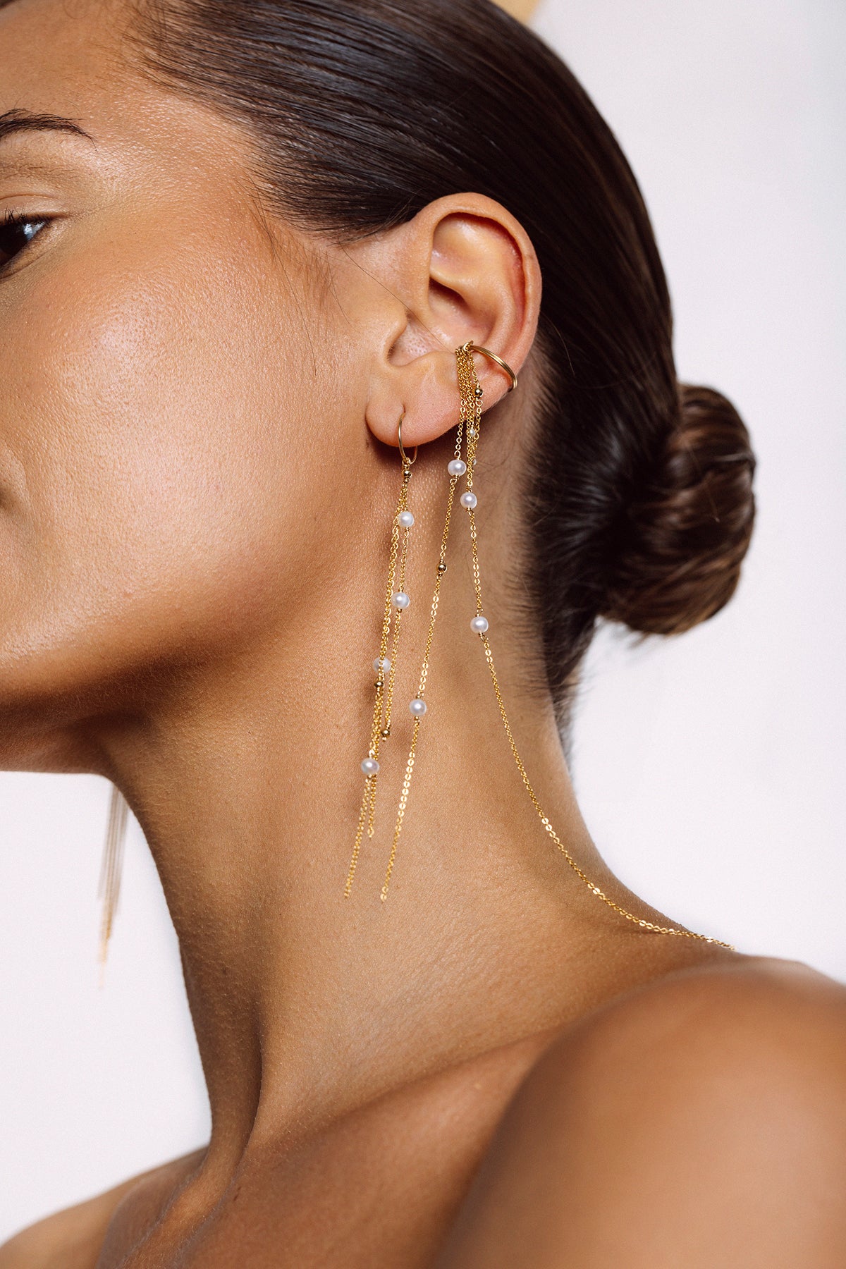 Fake Maia piercing - Cultured pearl