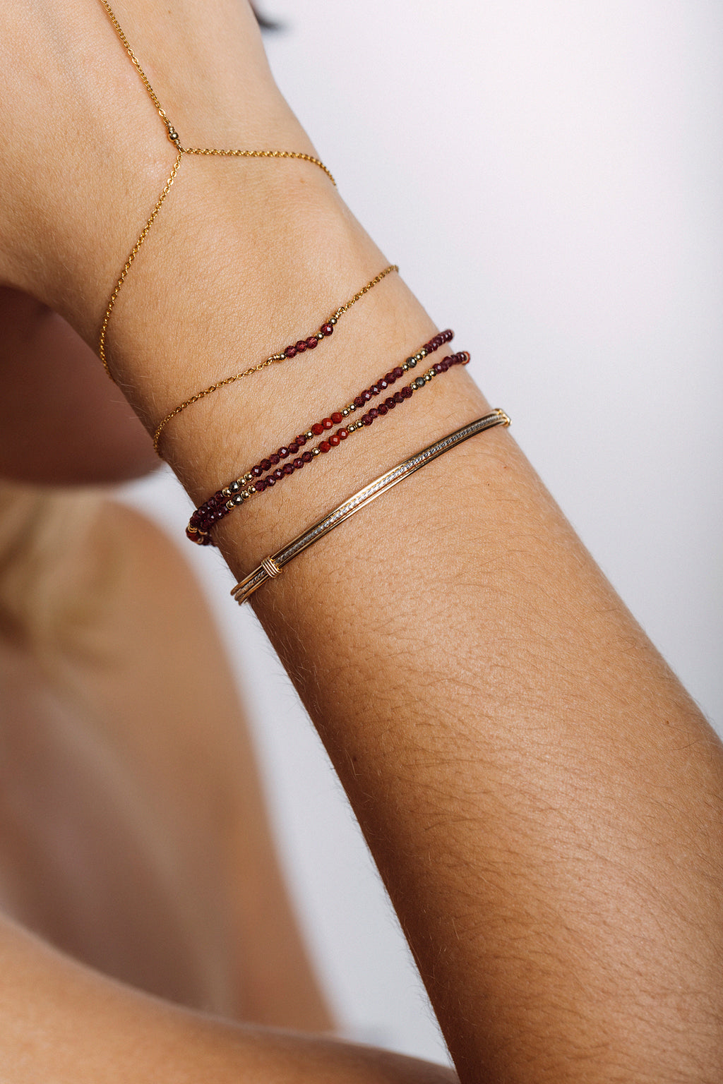 Bracelet Théa - Grenat