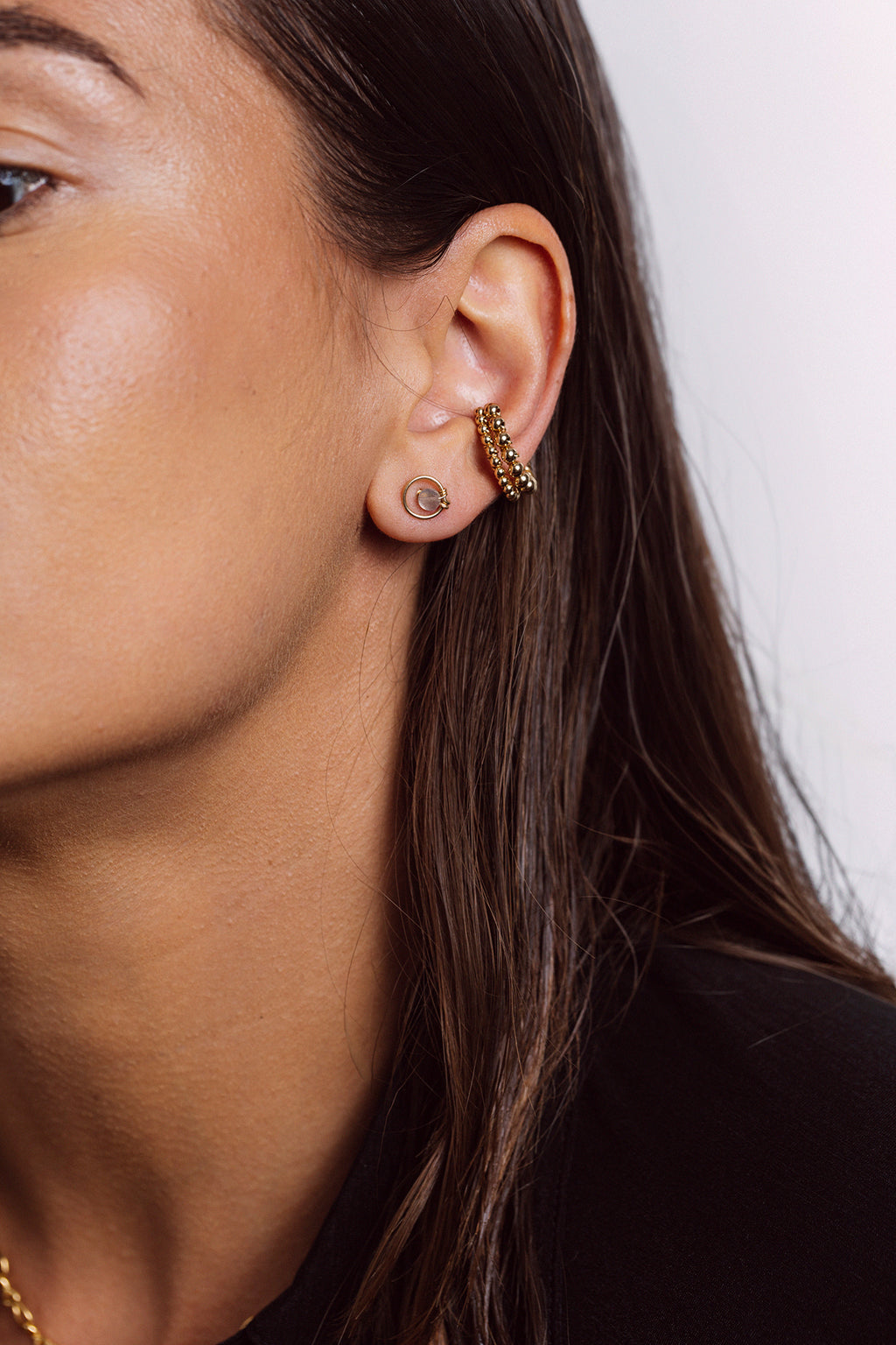 Faux piercing Perlé