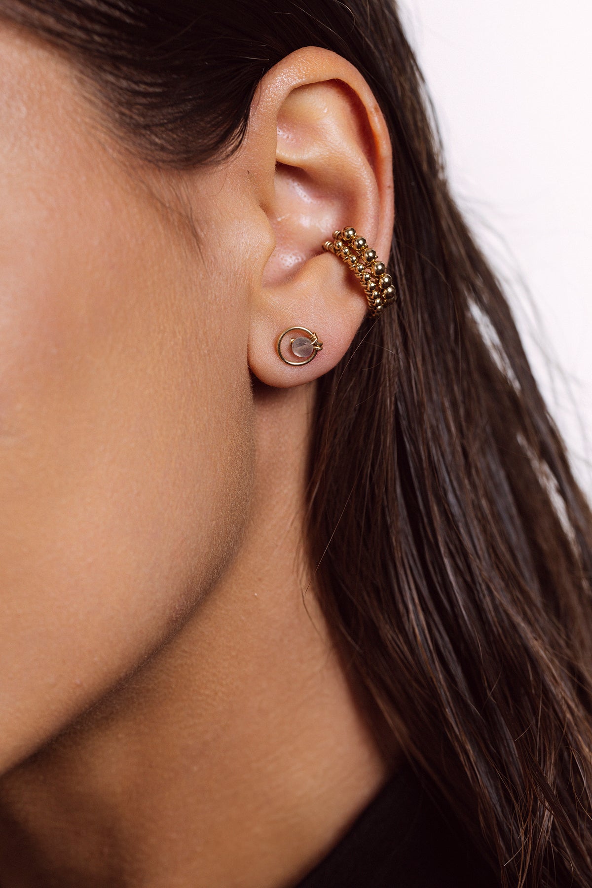 Faux piercing Perlé