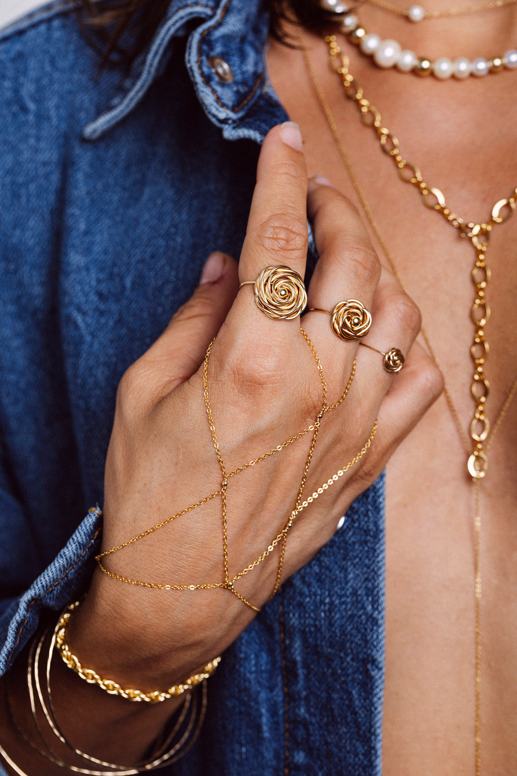 Medium Rosa Ring - Gold