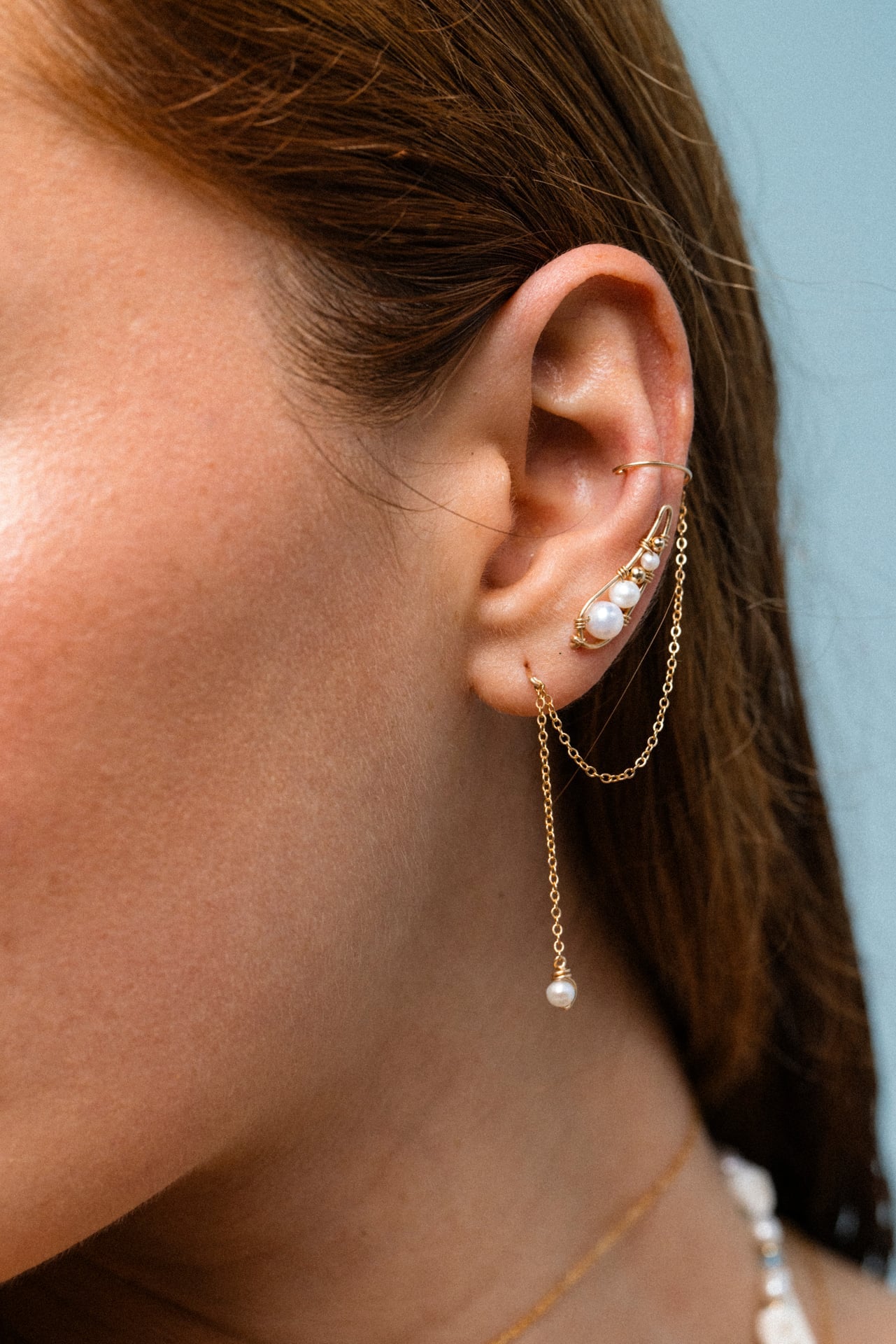 Stella ear cuff - Cultured pearl