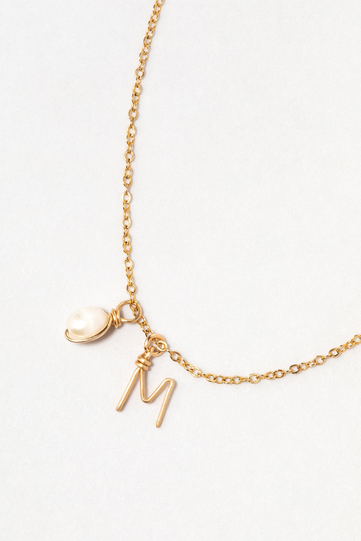 Personalized letter necklace