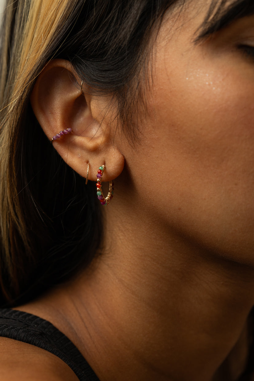 Piercing Diana - Rubis - Or 750‰