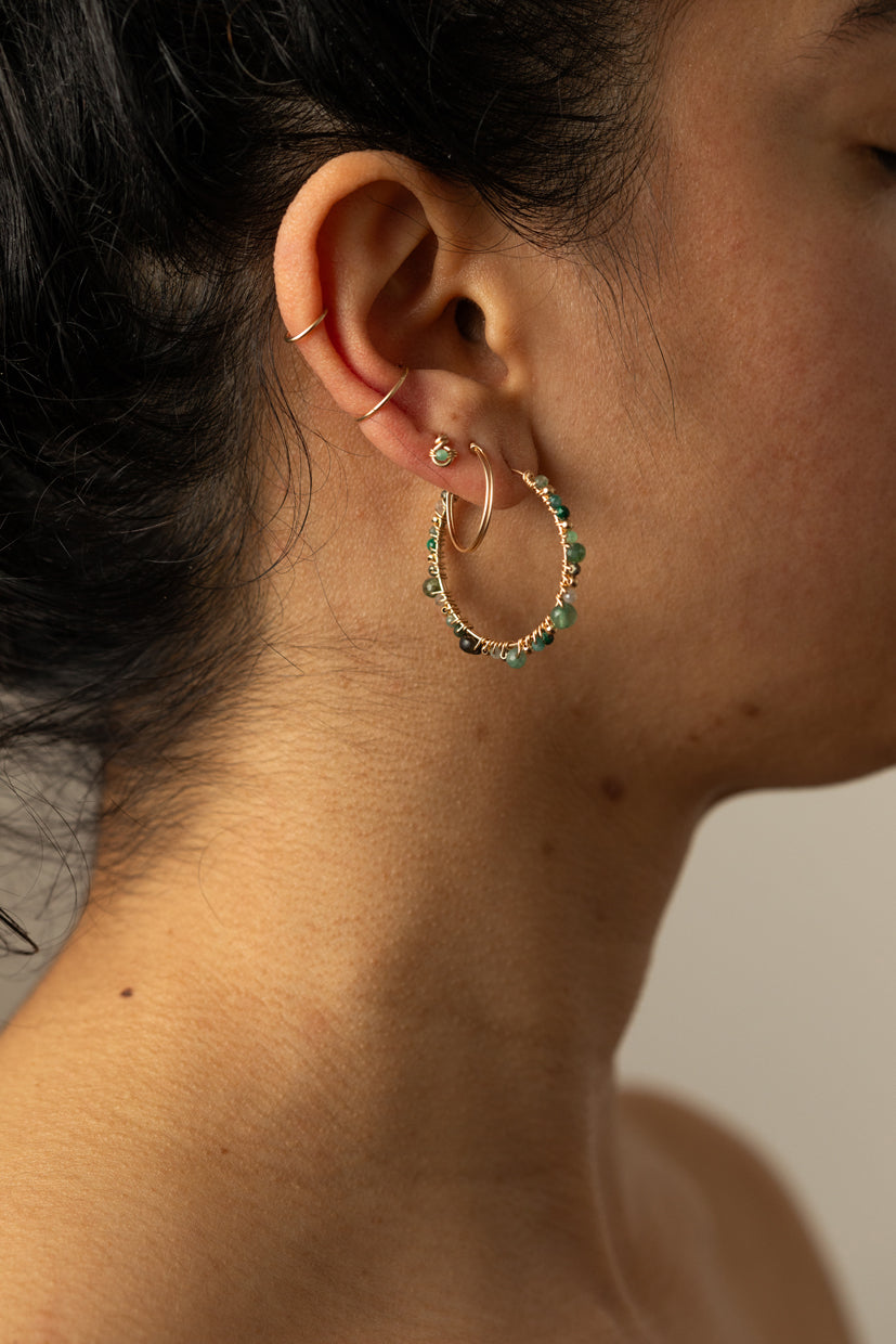 Faux piercing double Hélix
