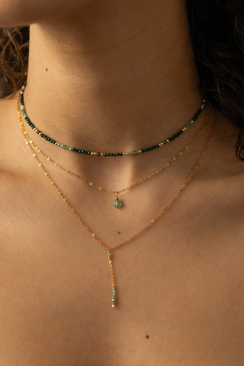 Double Queen Necklace-Bracelet - Mint