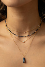 Collier-Bracelet double Queen - Azur