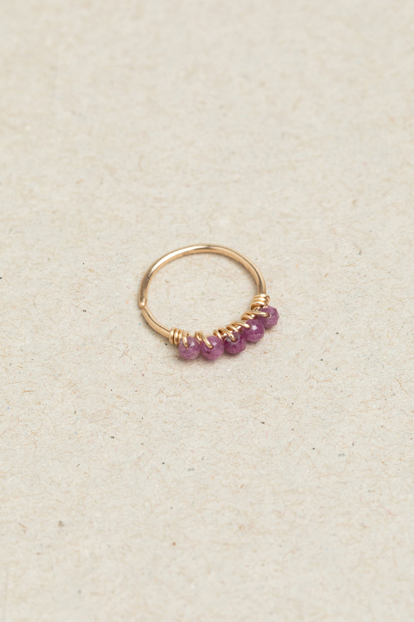 Piercing Diana - Rubis - Or 750‰