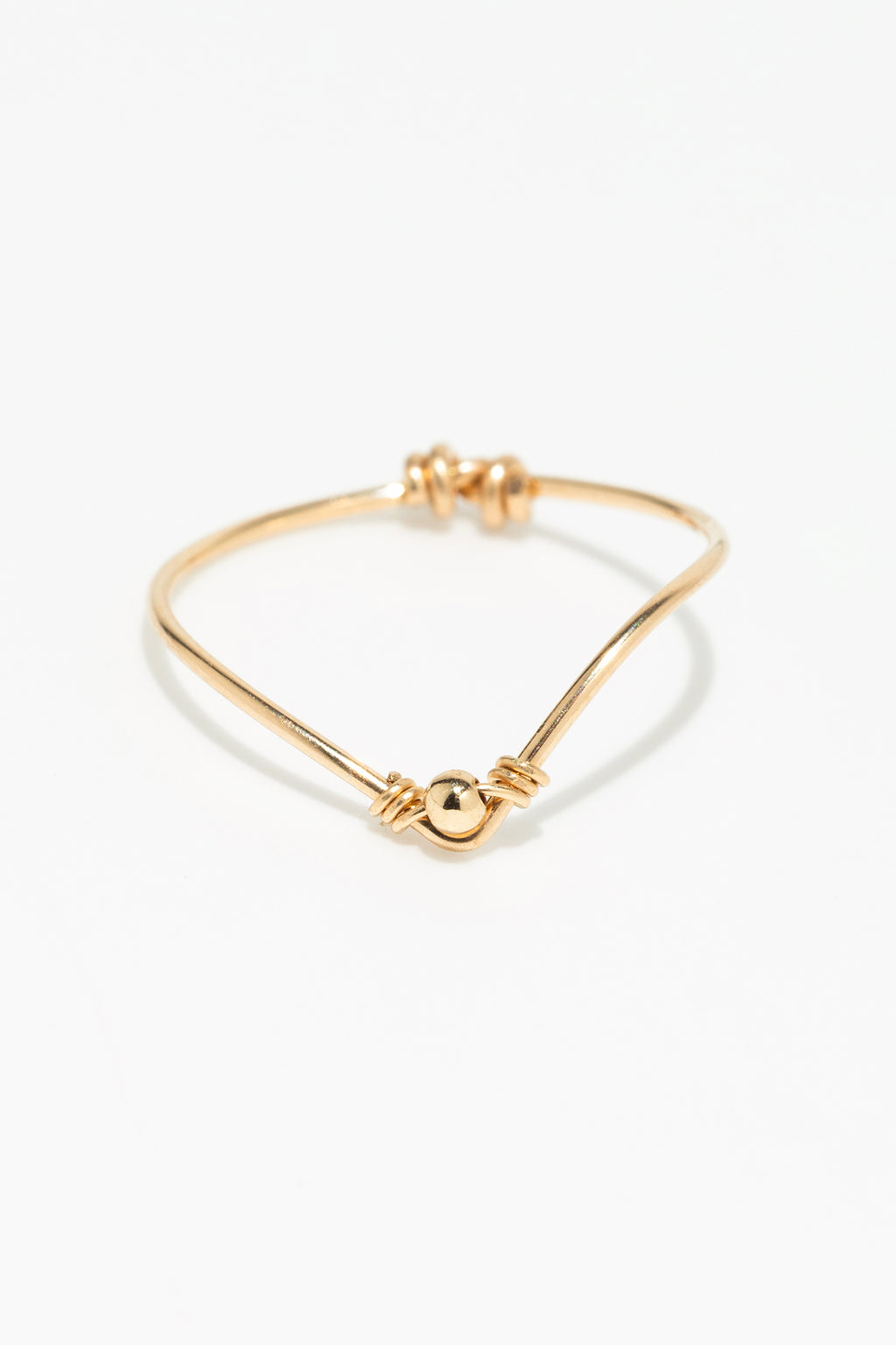 Bague Chevron Perlée
