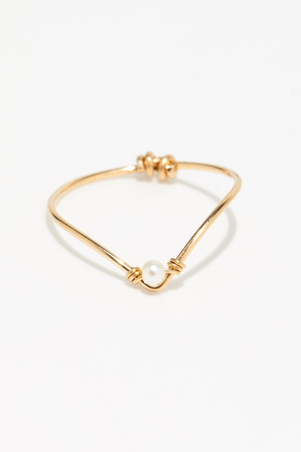 Bague Chevron - Perle de culture