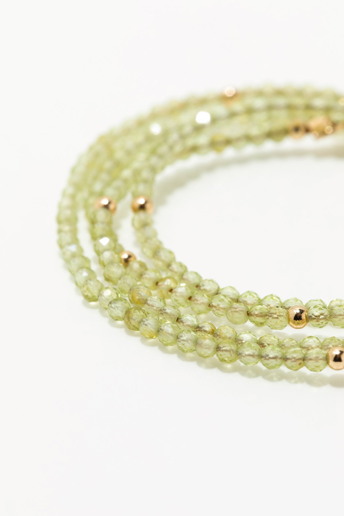 Collier Queen 40cm - Péridot