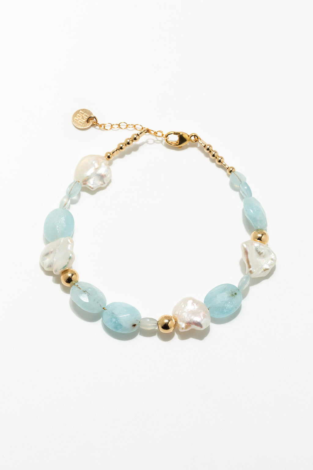 Bracelet Cauri - Aigue marine