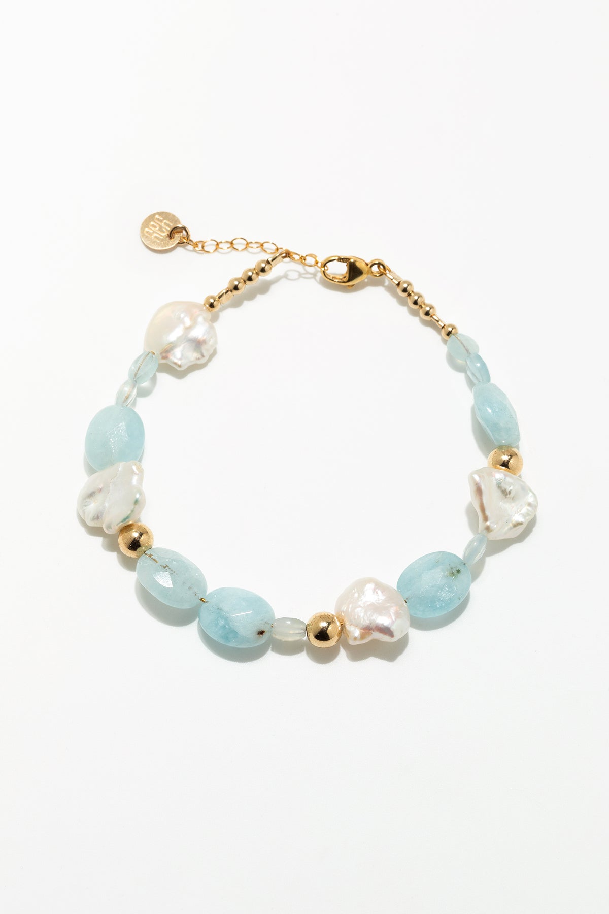 Bracelet Cauri - Aigue marine
