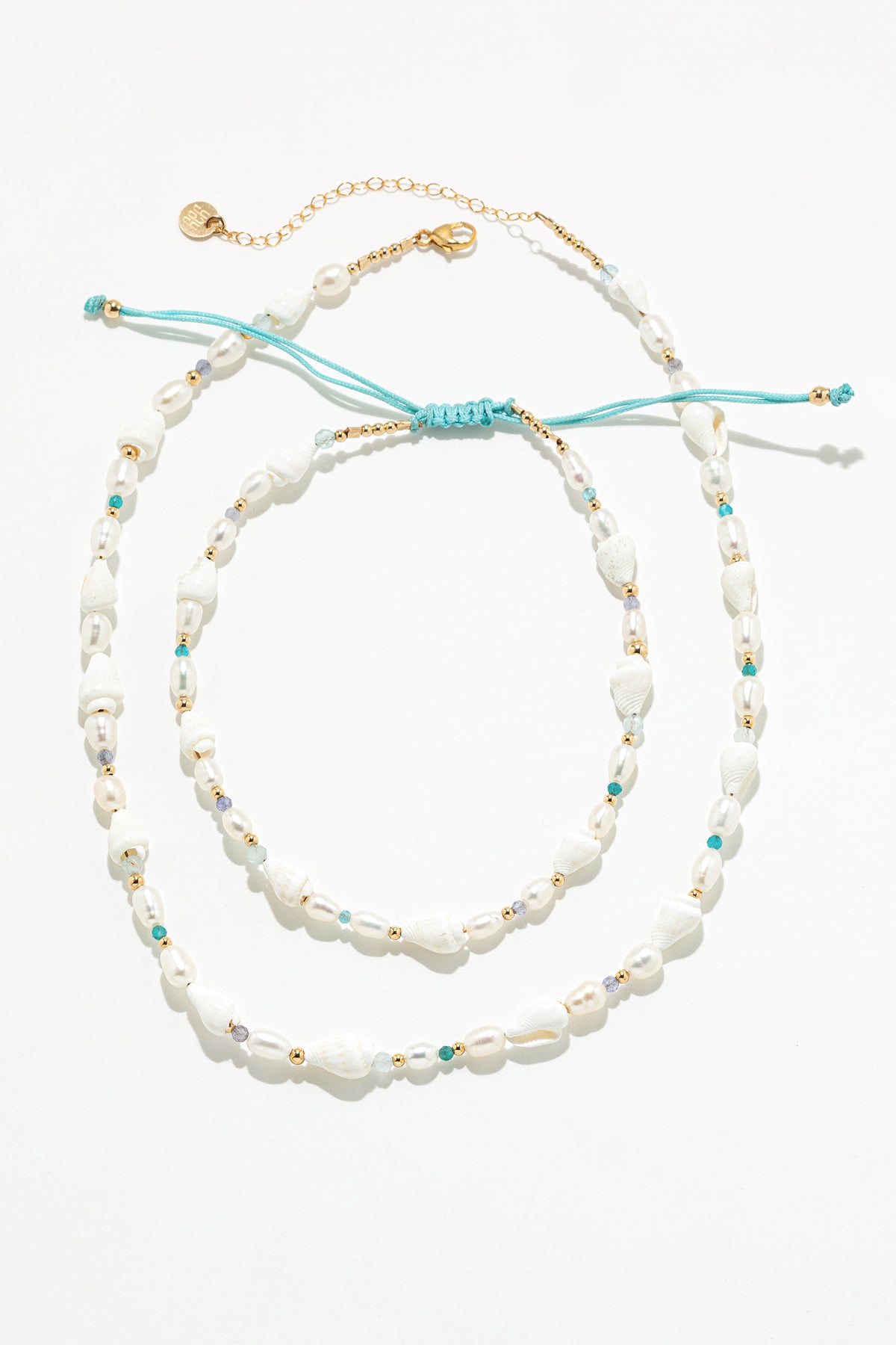 Coffret Collier et Chaîne de cheville Vénus - Coquillage