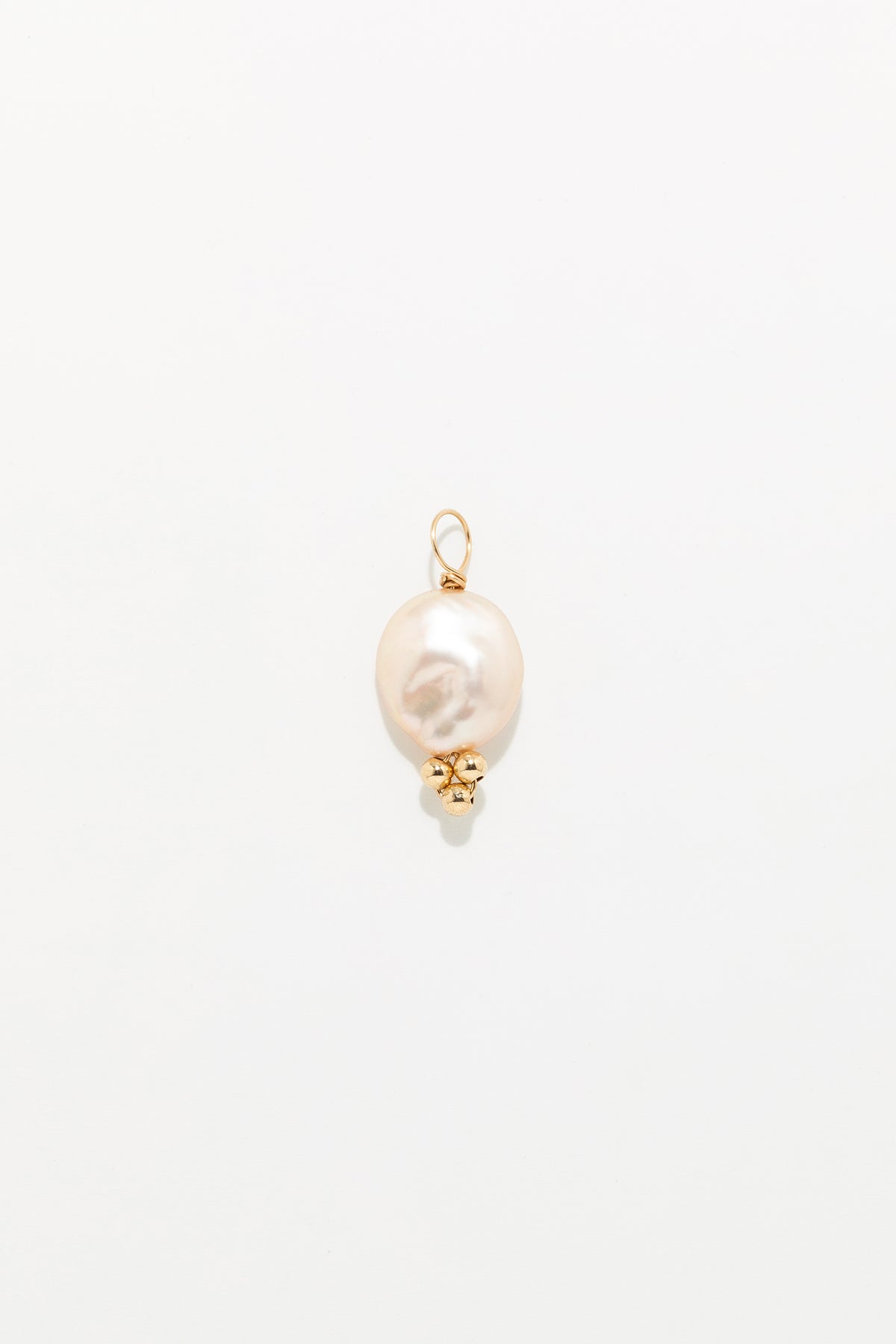 Large Bell Pendant - Cultured Pearl