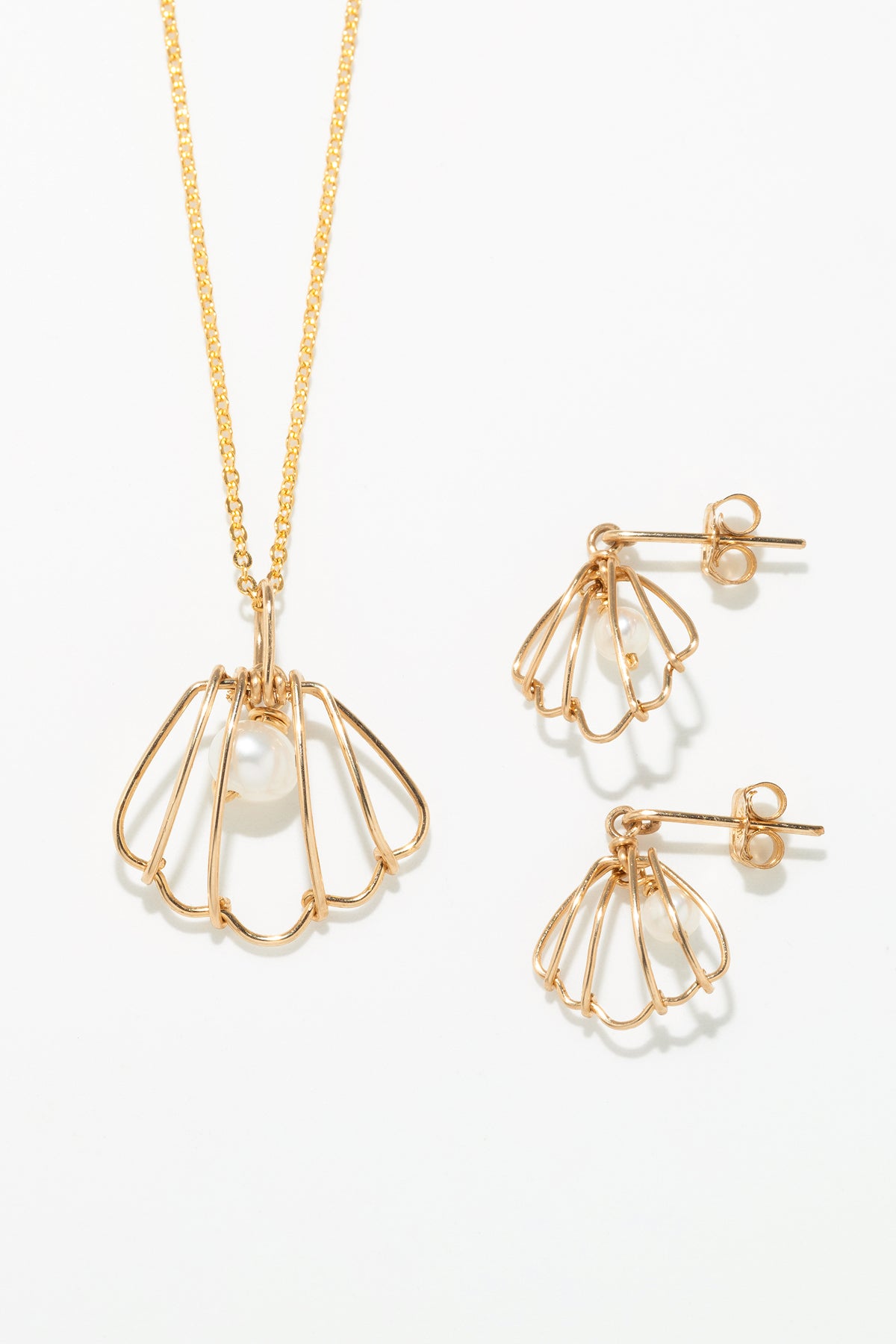 Marina Pendant and Stud Set