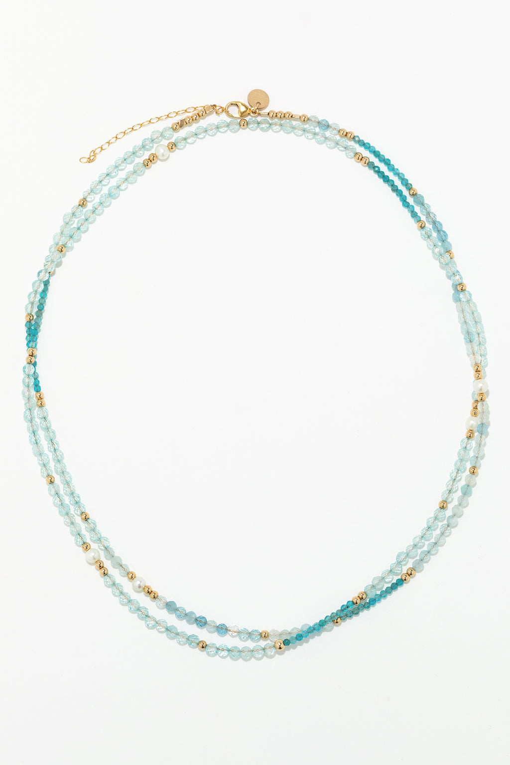 Collier Queen 80cm - Azur
