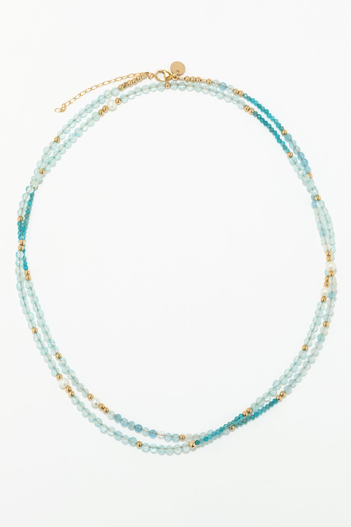 Collier Queen 80cm - Azur