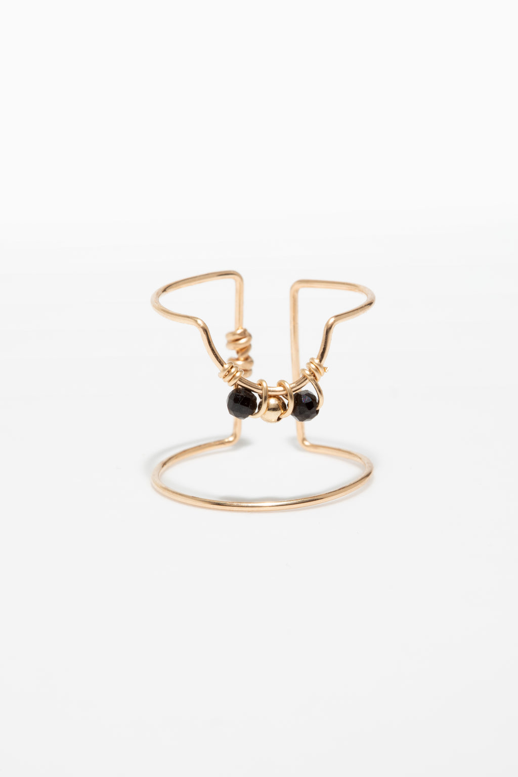 Woven nail ring - Spinel