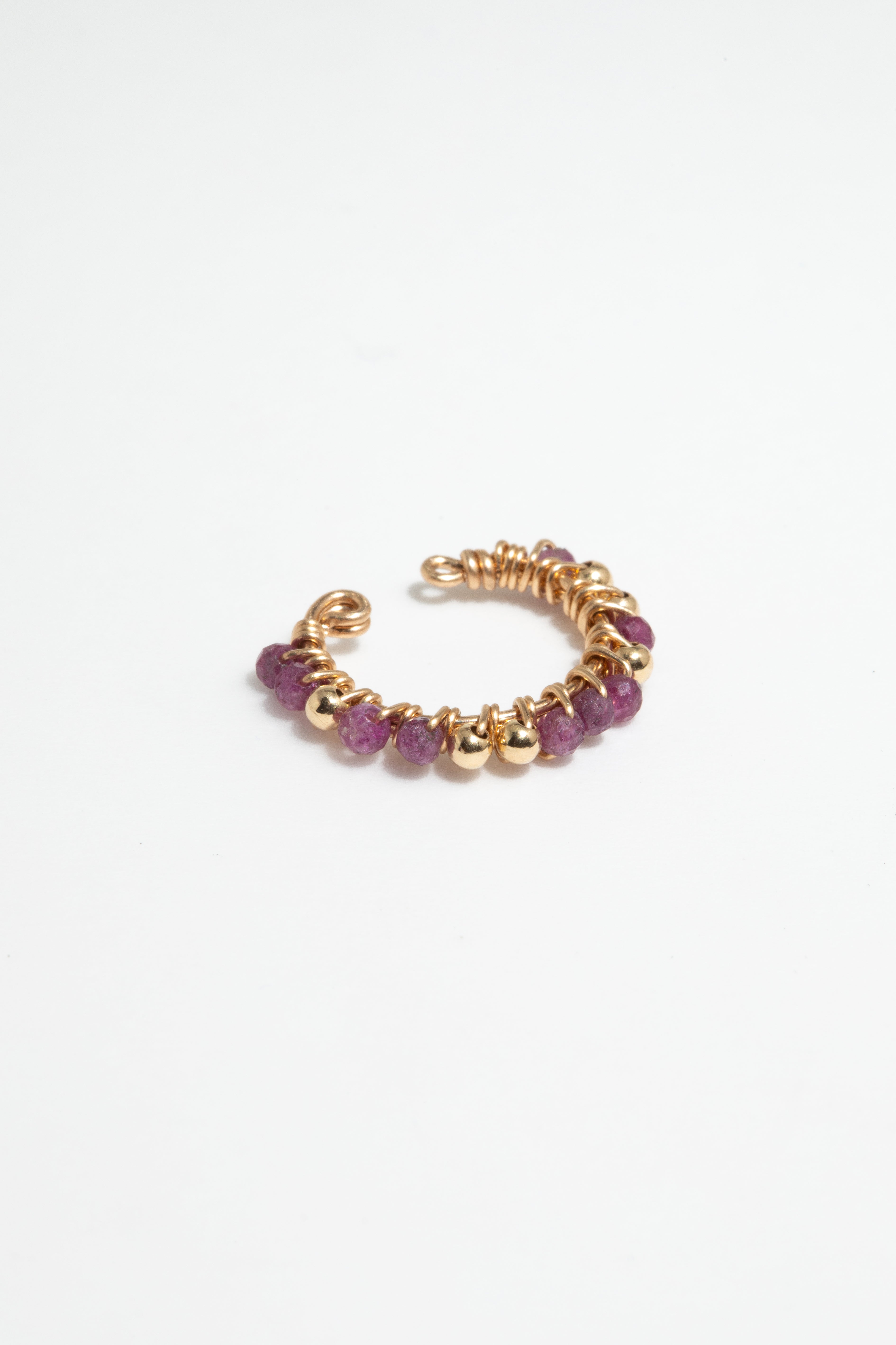 Faux piercing Frida - Rubis