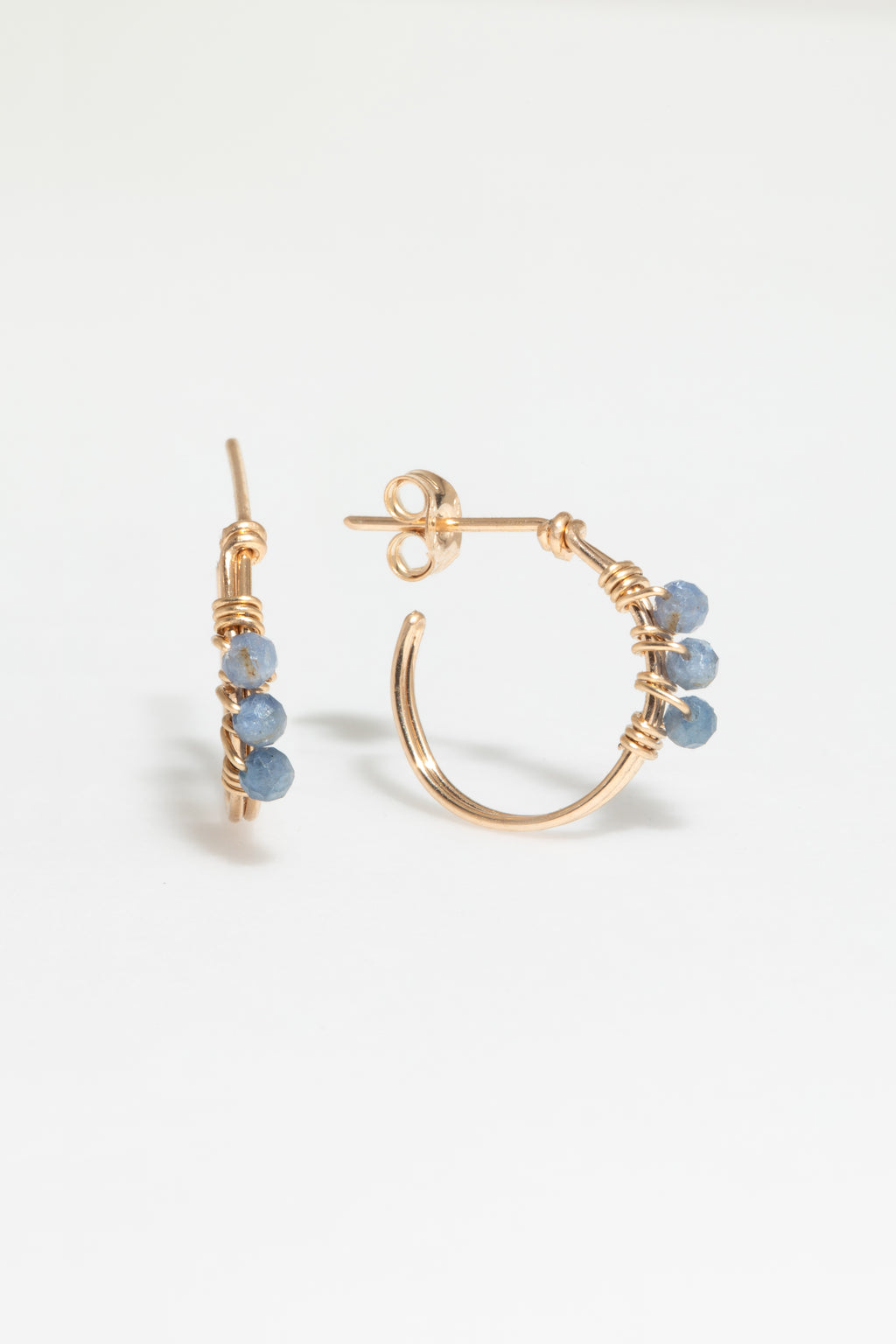 Théa Creole Earrings - Sapphire