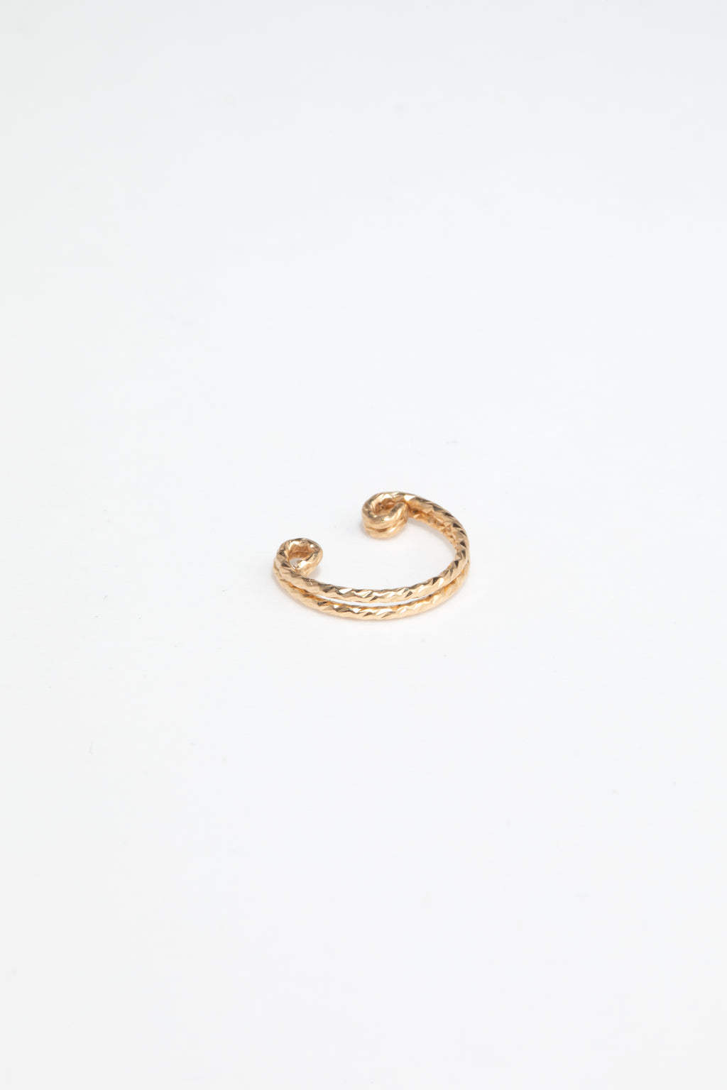 Faux piercing anneau double éclat