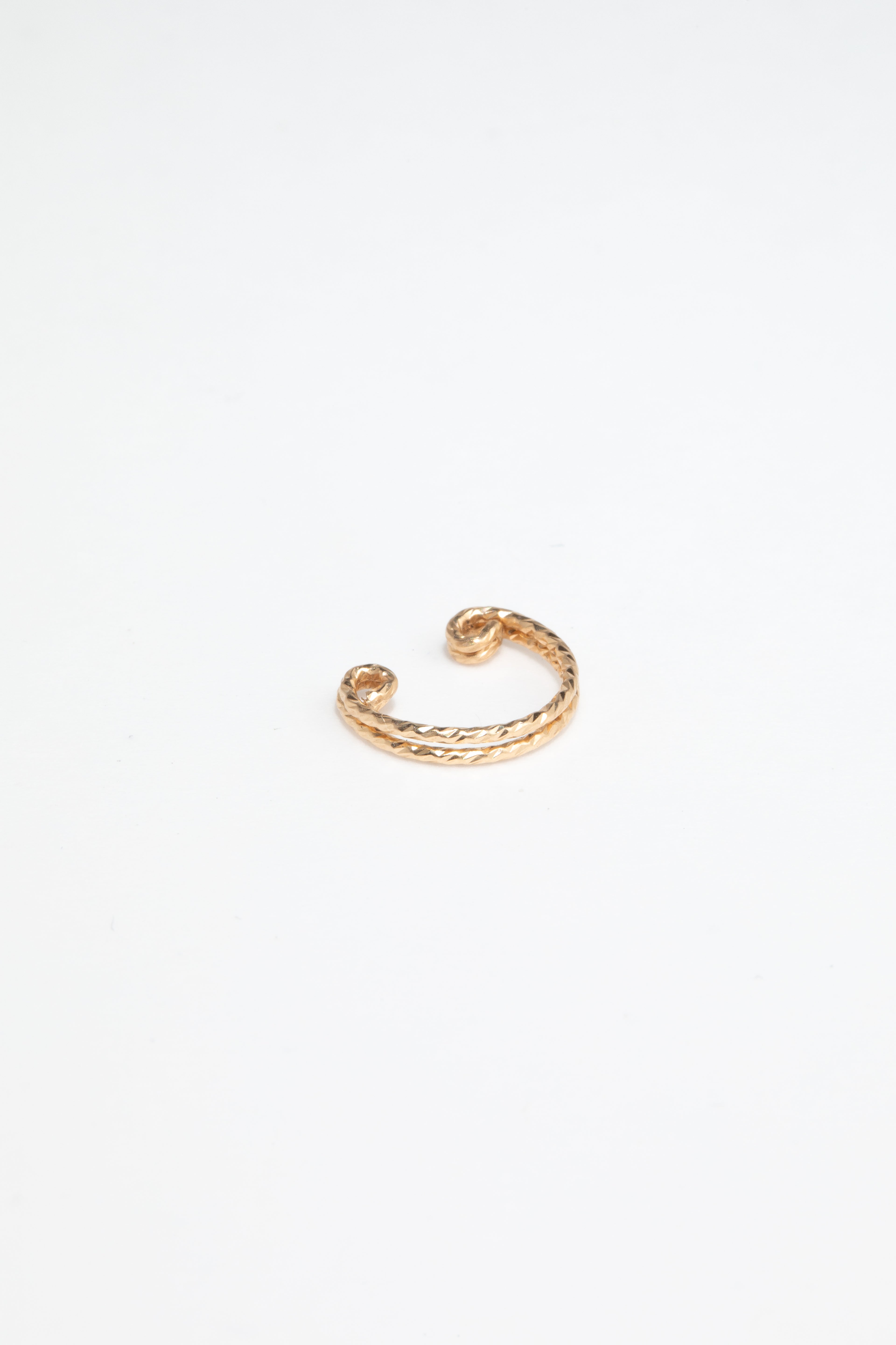 Faux piercing anneau double éclat