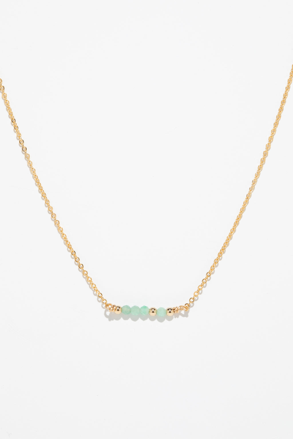 Collier court théa - Emeraude