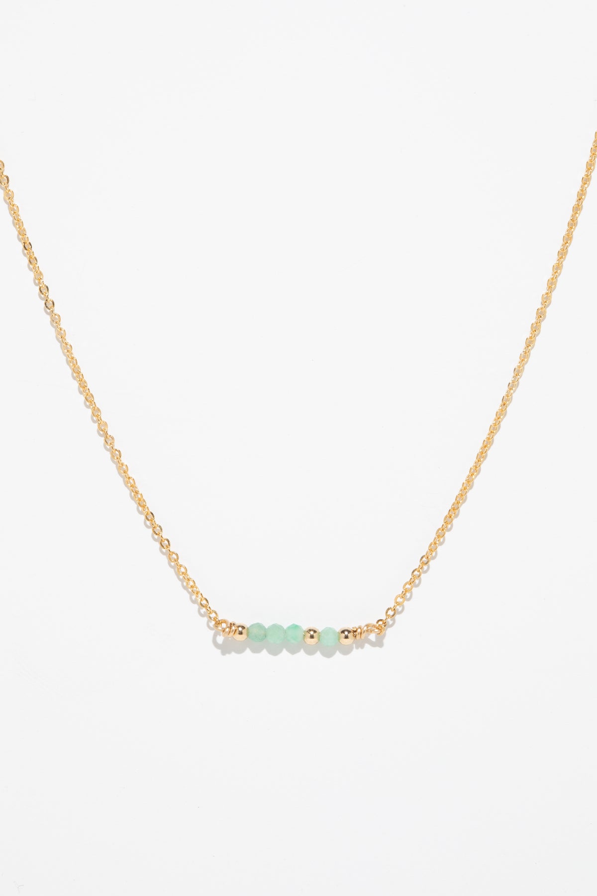 Collier court théa - Emeraude