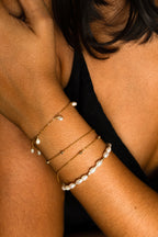 Embraced Bracelet - Cultured Pearls