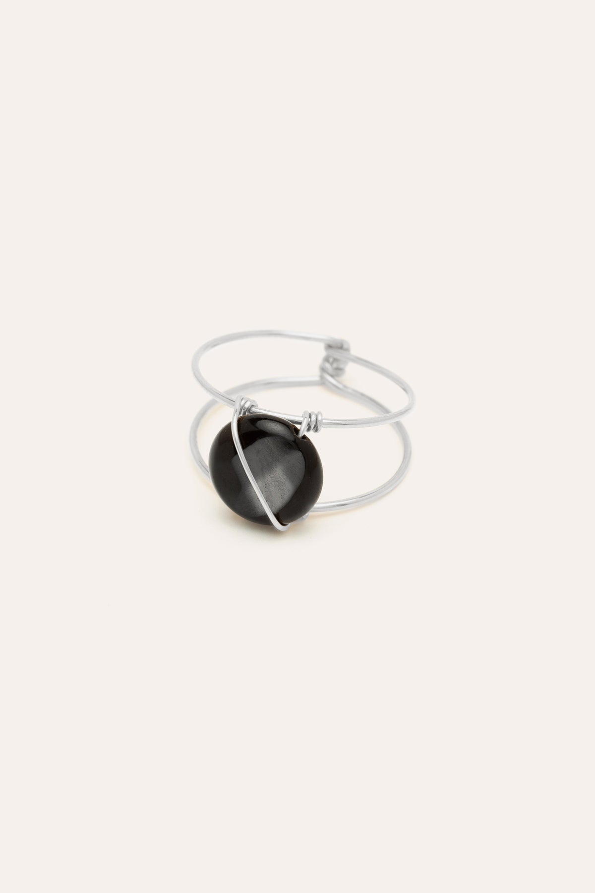 Bague Organique - Agate - Argent