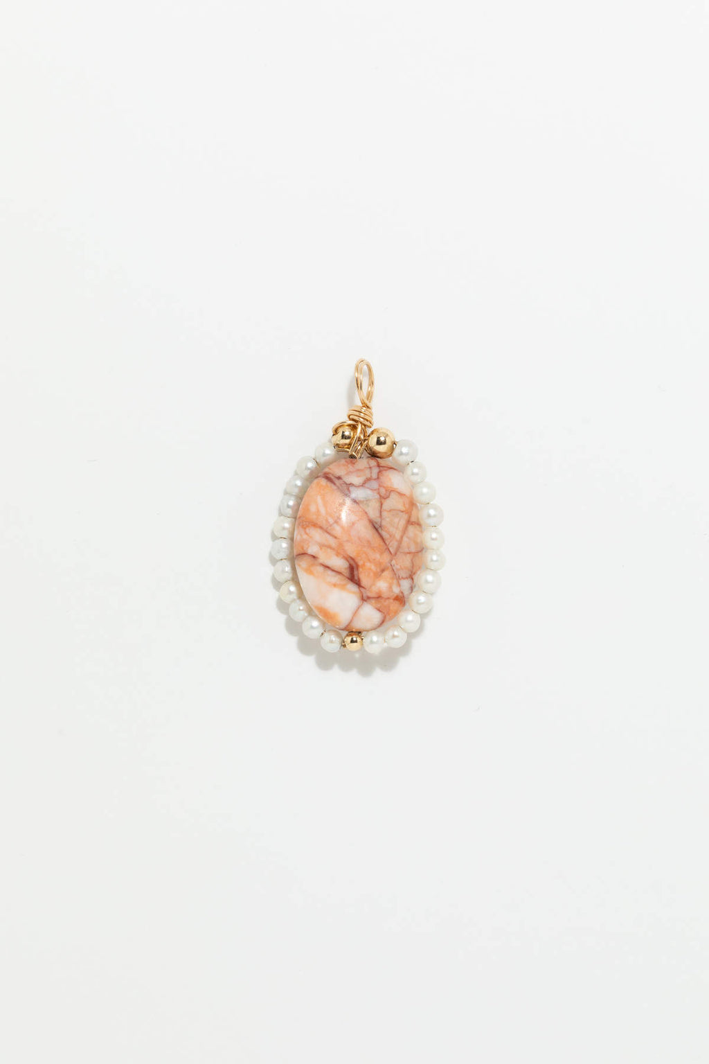 Pendentif Joséphine - Howlite rose